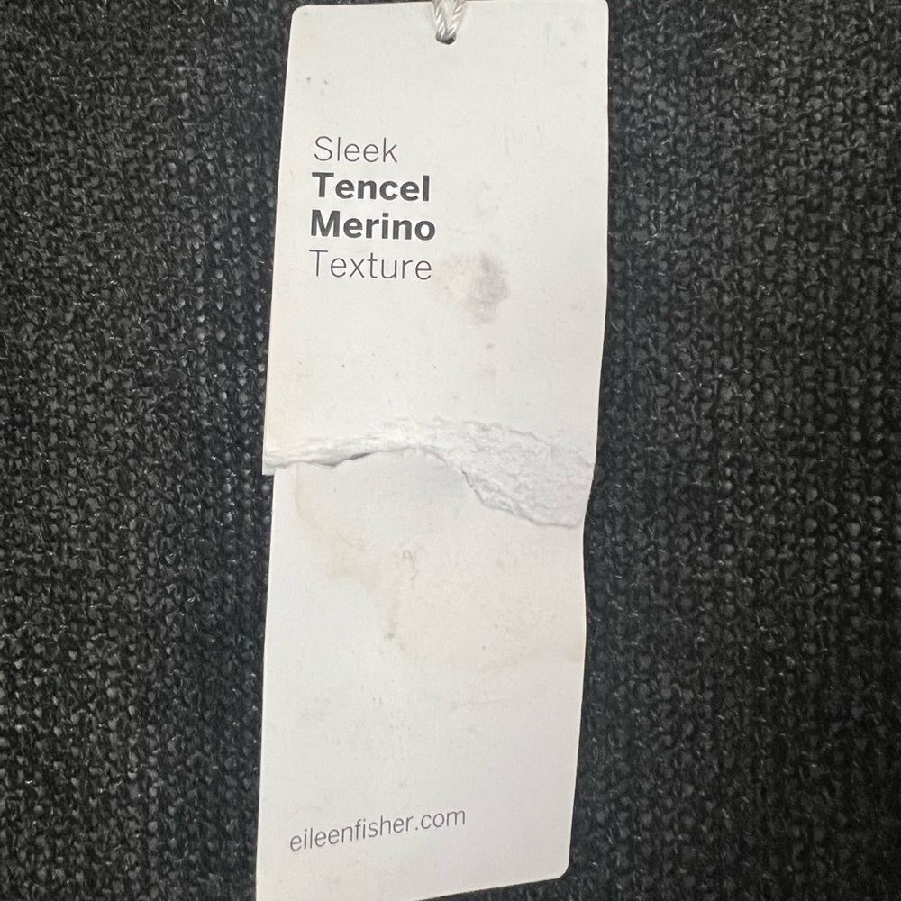 NEW Eileen Fisher | Sleek Tencel Merino Texture Open Knit Cardigan Sz M - Picture 2 of 8